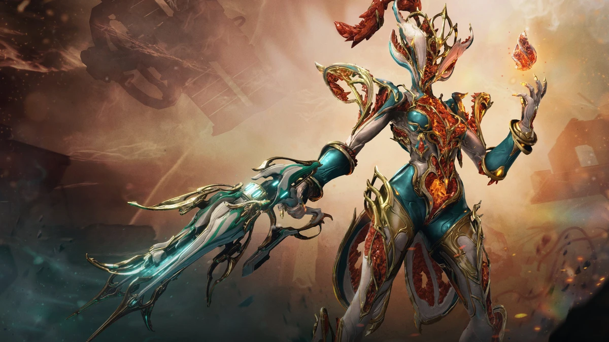Citrine Prime from Warframe, official Digital Extremes artwork